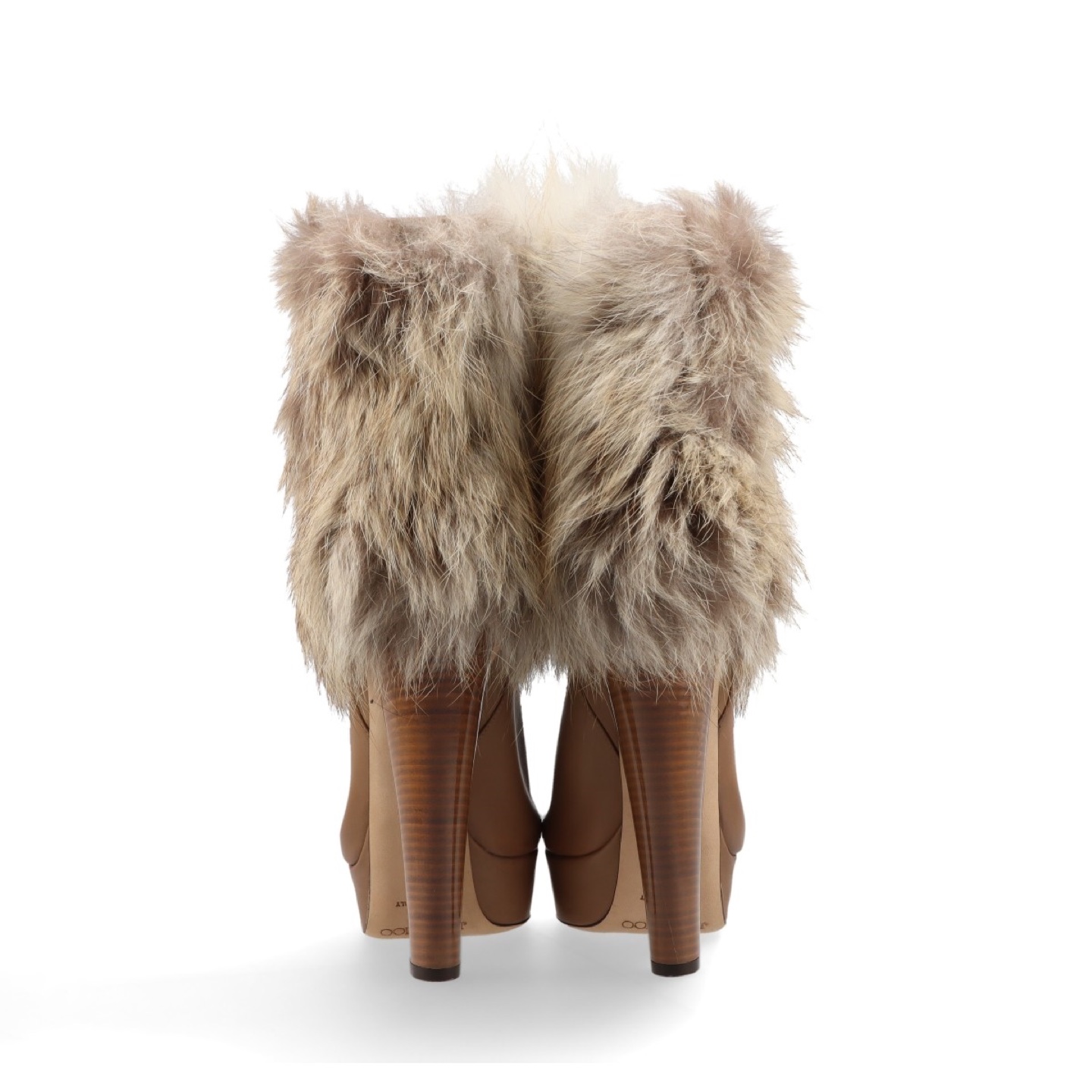 Jimmy Choo Fox Fur Trimmed Platform Boots - photo 4
