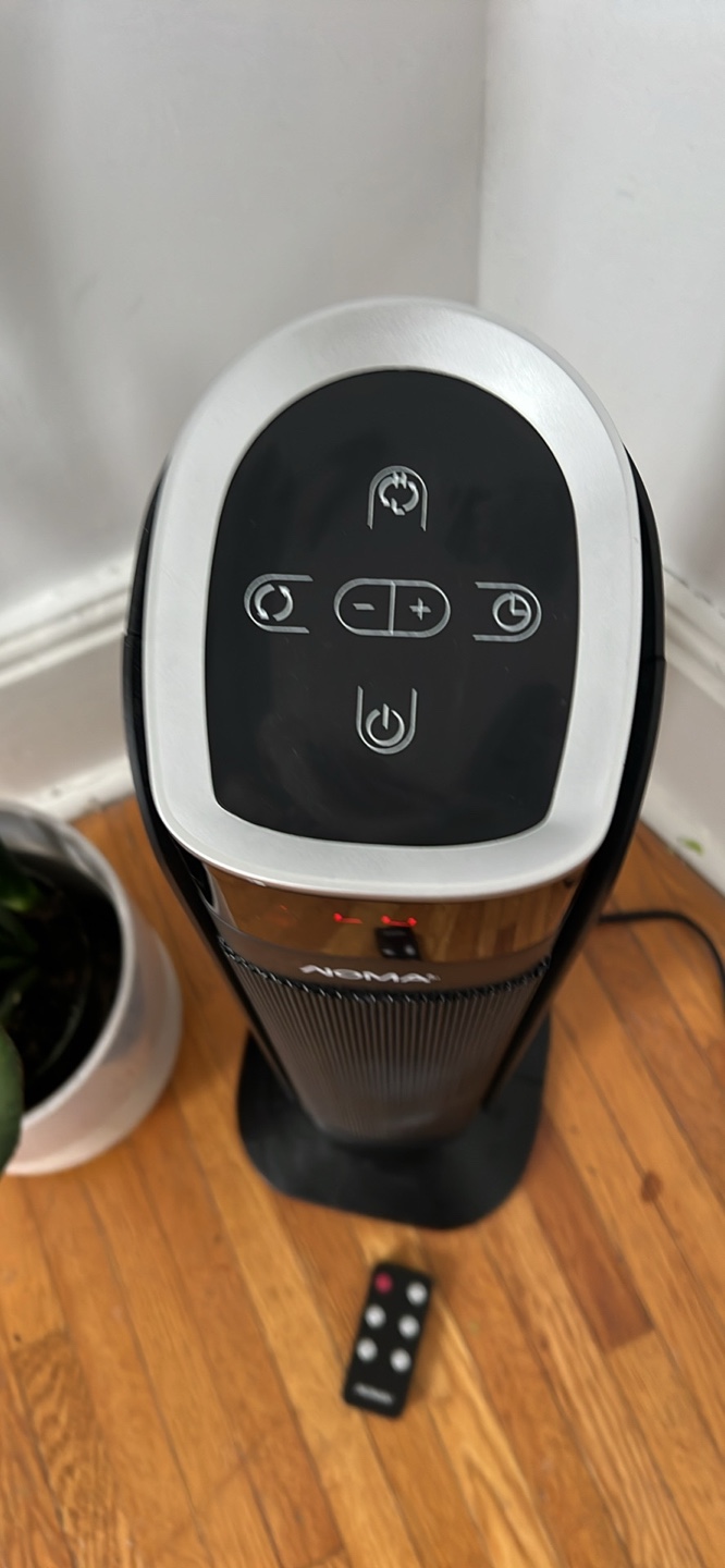 NOMA Oscillating Digital Ceramic Tower Heater - photo 2