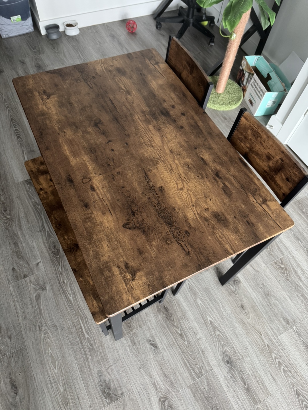 Rustic Farmhouse Dining Set with Bench - photo 2