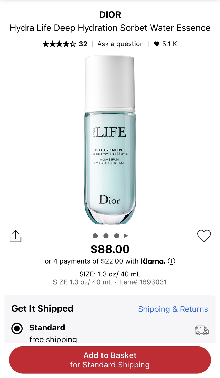 Dior Hydra Life Deep Hydration Sorbet Water Essence - photo 3
