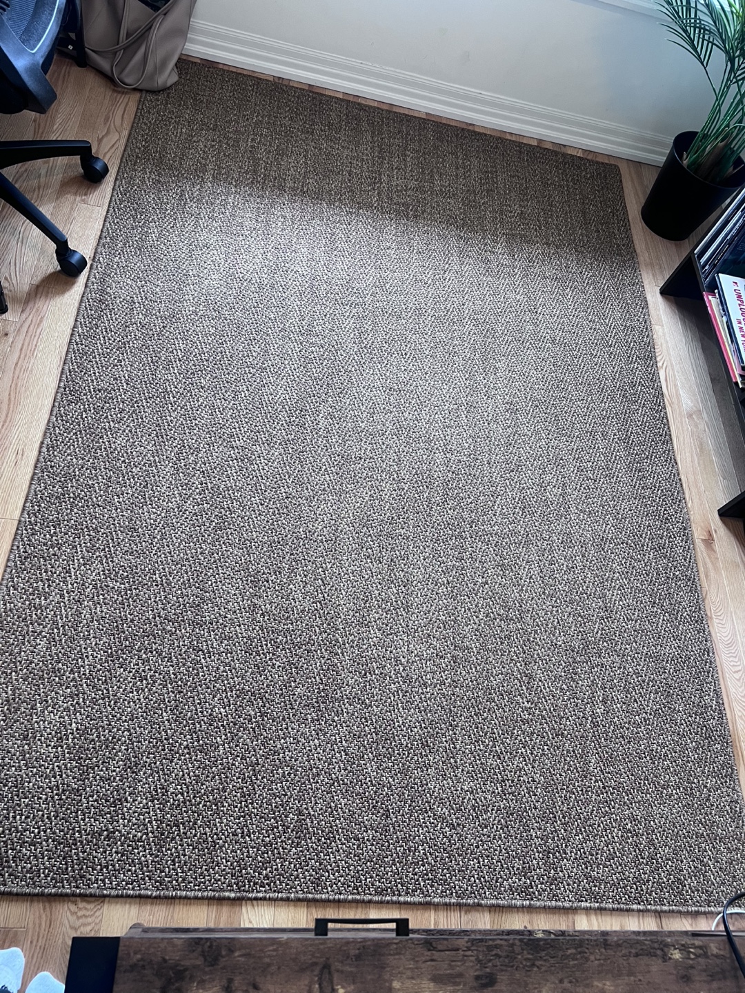 Large Brown Woven Area Rug