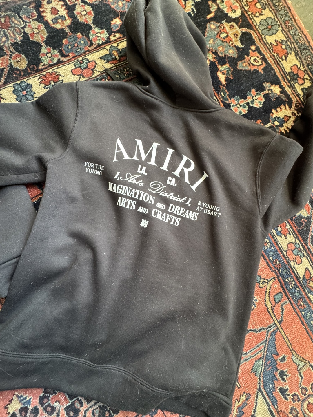AMIRI Black Hoodie Sweatshirt L.A. Arts District