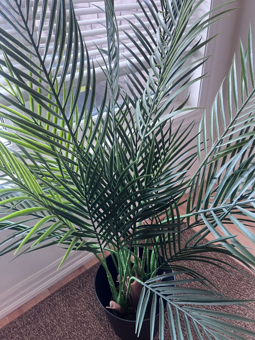 Artificial Palm Plant in Black Pot - photo 2