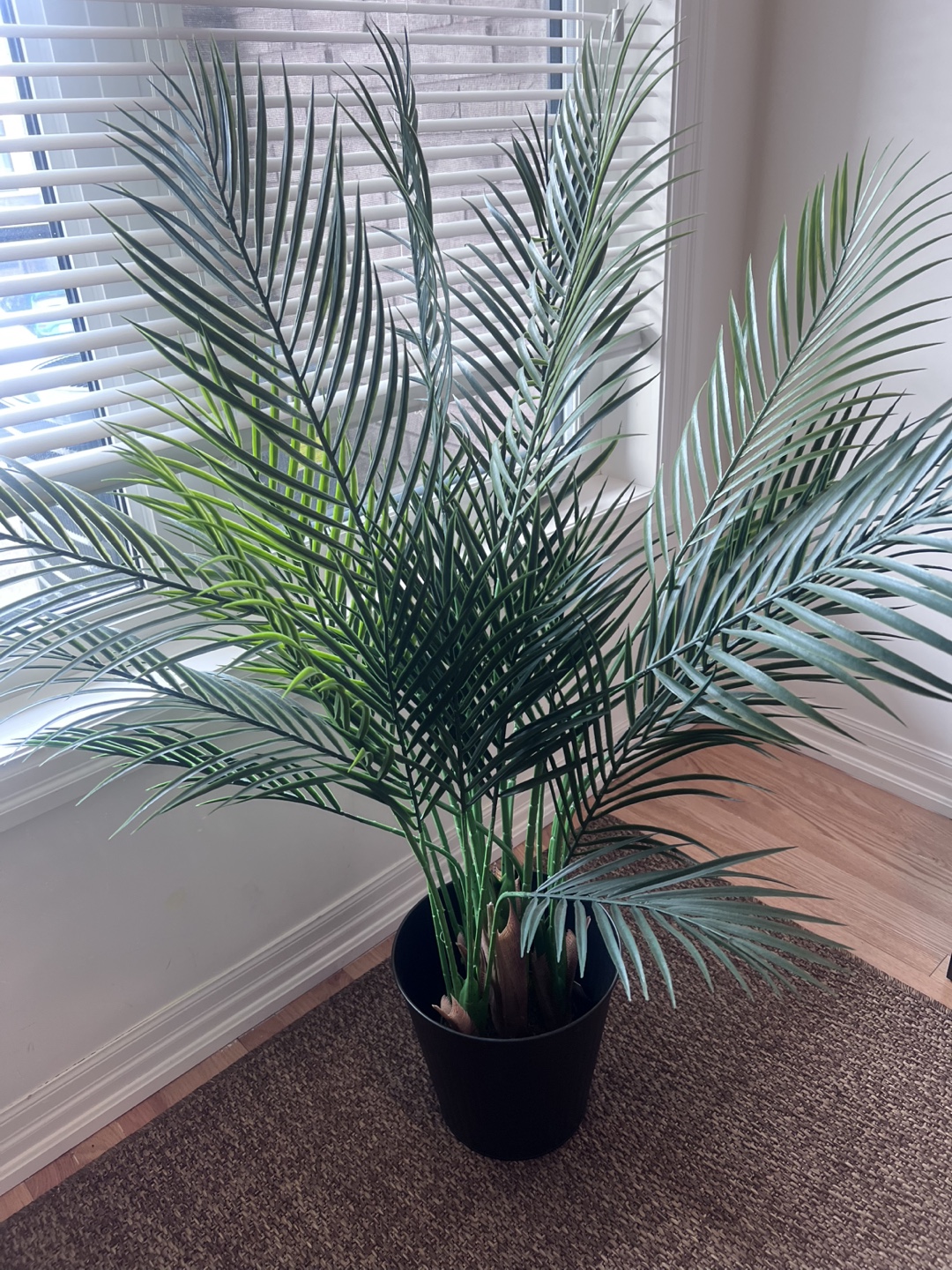 Artificial Palm Plant in Black Pot - photo 3