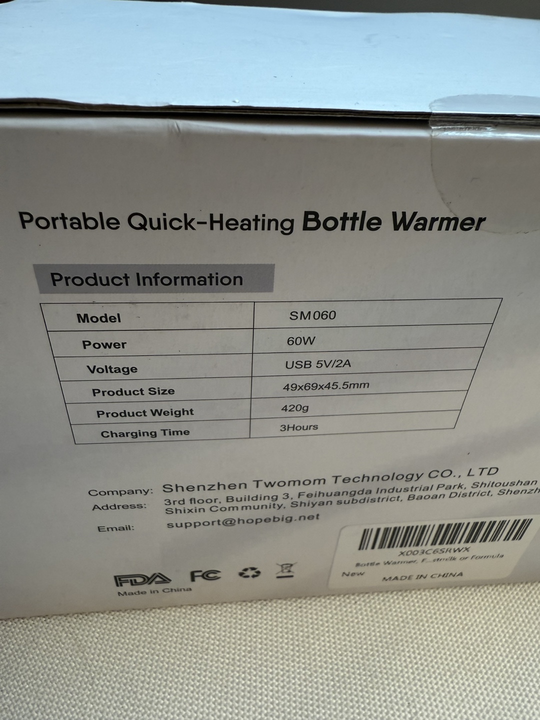 Hopebig Portable Bottle Warmer - New in Box - photo 4