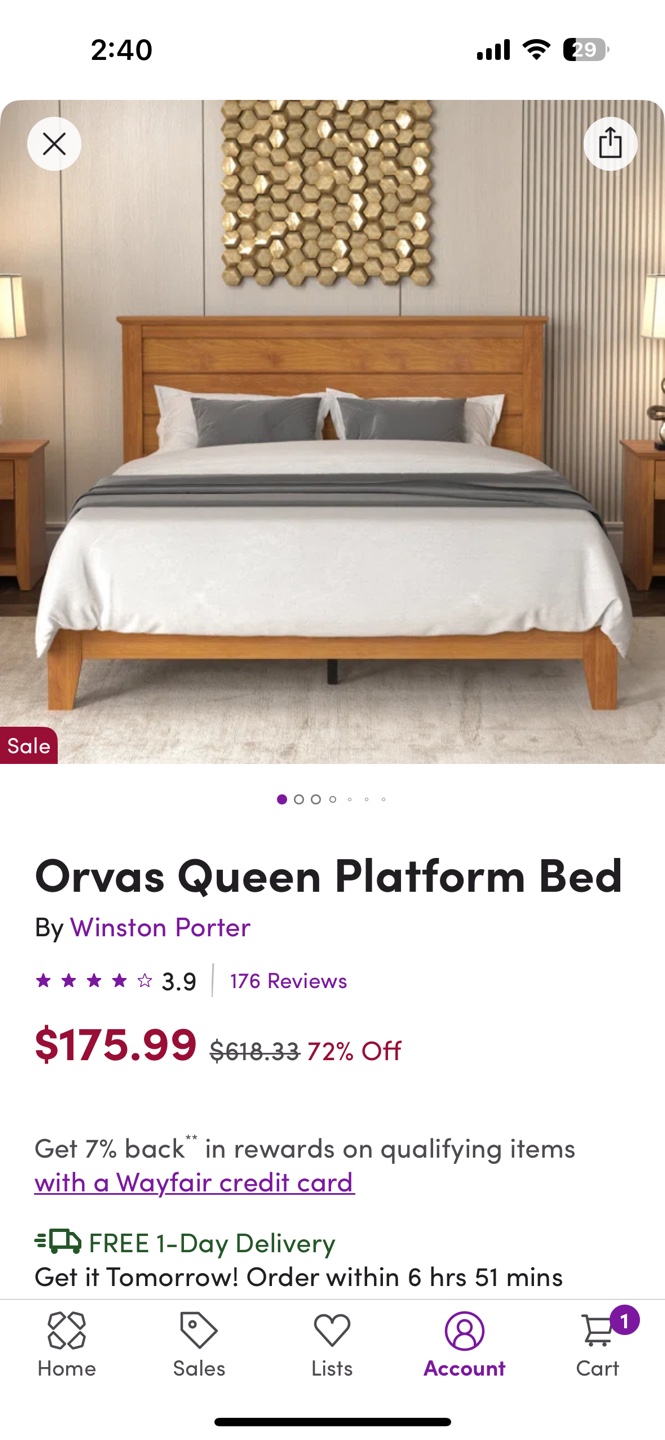 Winston Porter Orvas Queen Platform Bed Frame - photo 2