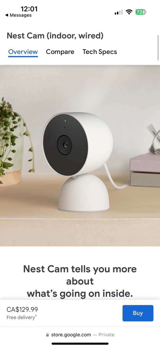 Google Nest Camera - Indoor