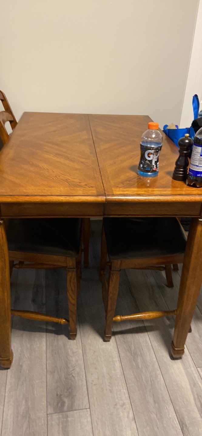 Extendable Dining Table with Four Chairs - photo 3