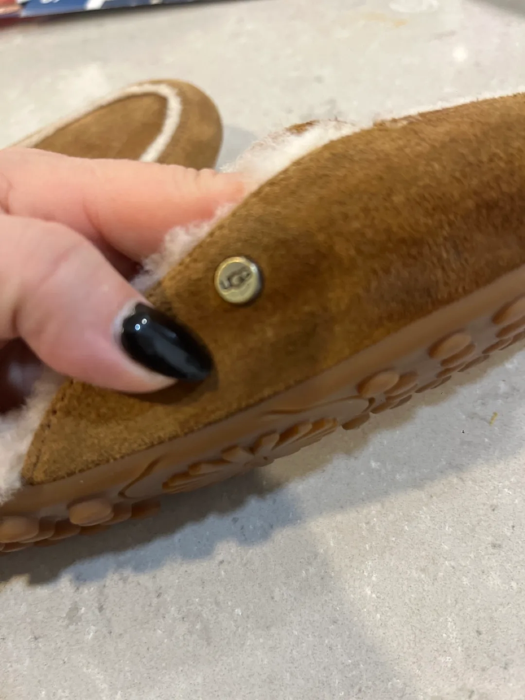 UGG Brown Suede Slippers image indicator(5)