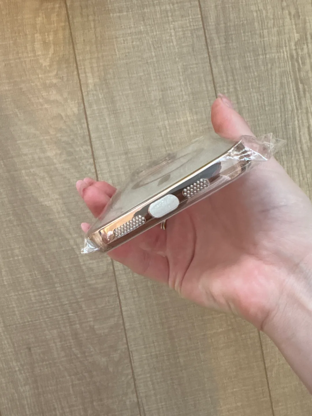 Rose Gold iPhone 15 Pro Max Phone Case with Ring Holder image indicator(2)