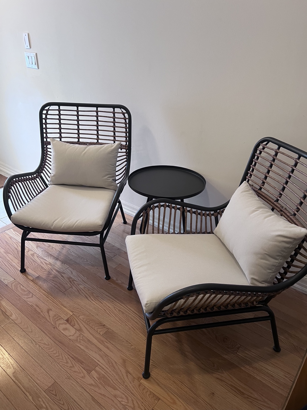 2-Piece Patio Chair Set with Side Table - photo 2
