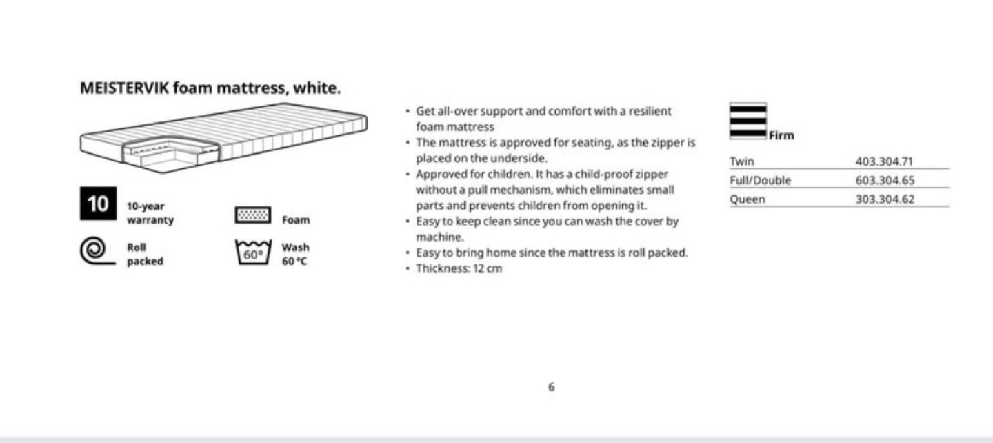 IKEA MEISTERVIK MATTRESS (FULL / DOUBLE) - photo 3