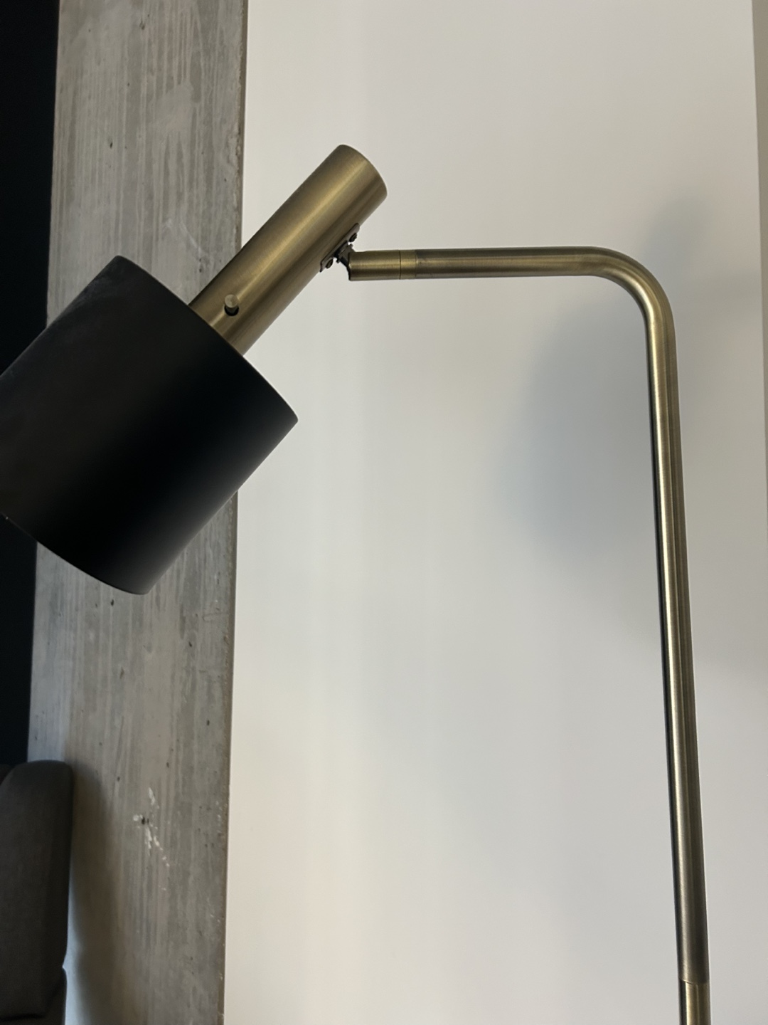 Modern Arc Floor Lamp - Gold & Black - photo 2