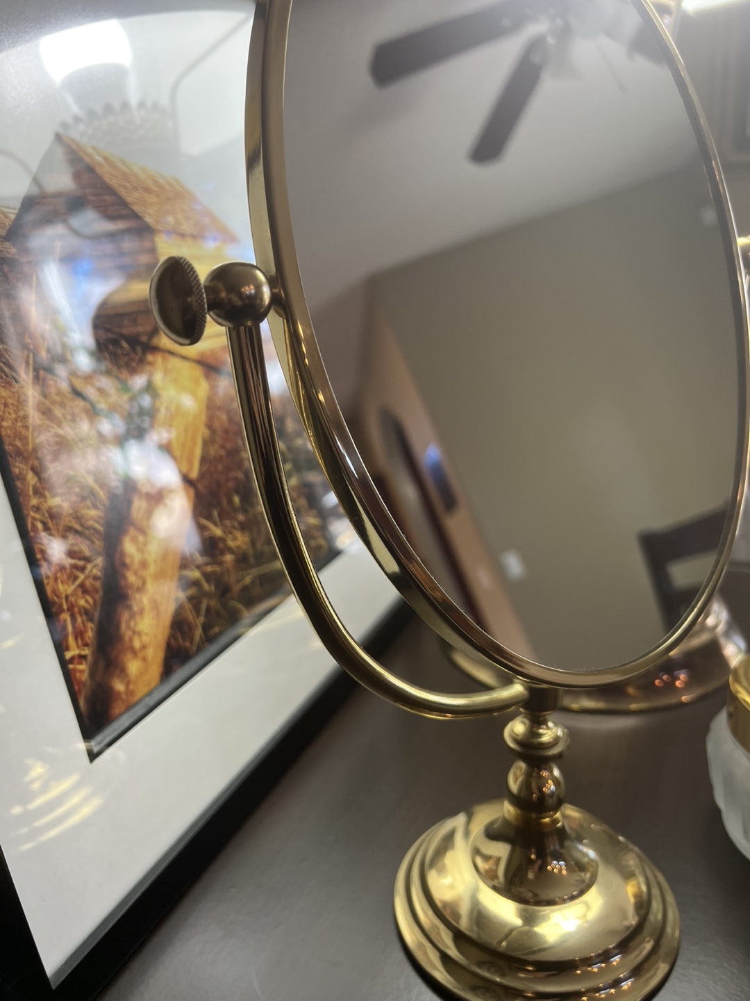 Oval Double Sided Makeup Mirror - photo 2