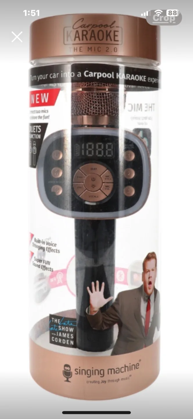 $10 Singing Karaoke Microphone with Lights and Sound Effects image indicator(4)