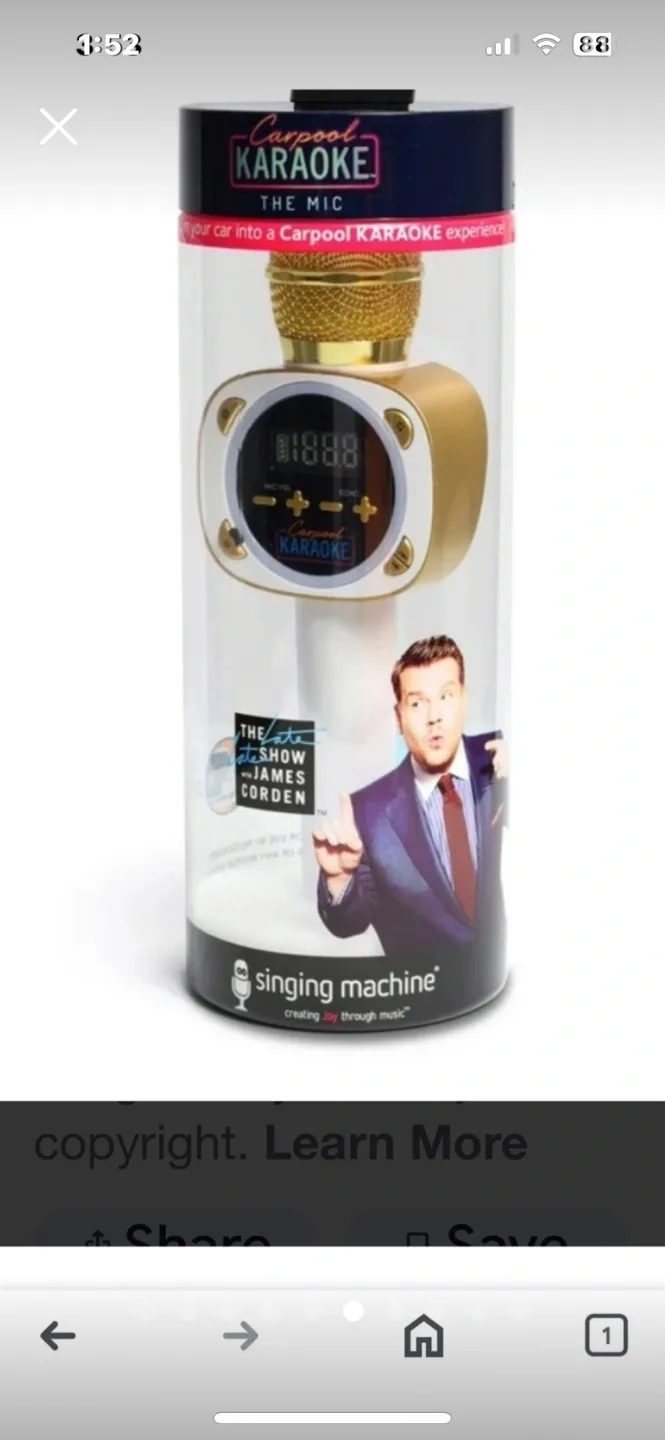 $10 Singing Karaoke Microphone with Lights and Sound Effects image indicator(6)