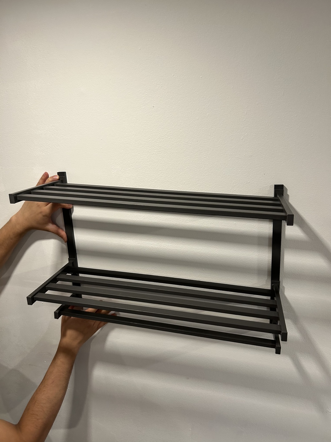 3 Tier Bathroom Towel Rack with Towel Bar-Wall Mounted - photo 3