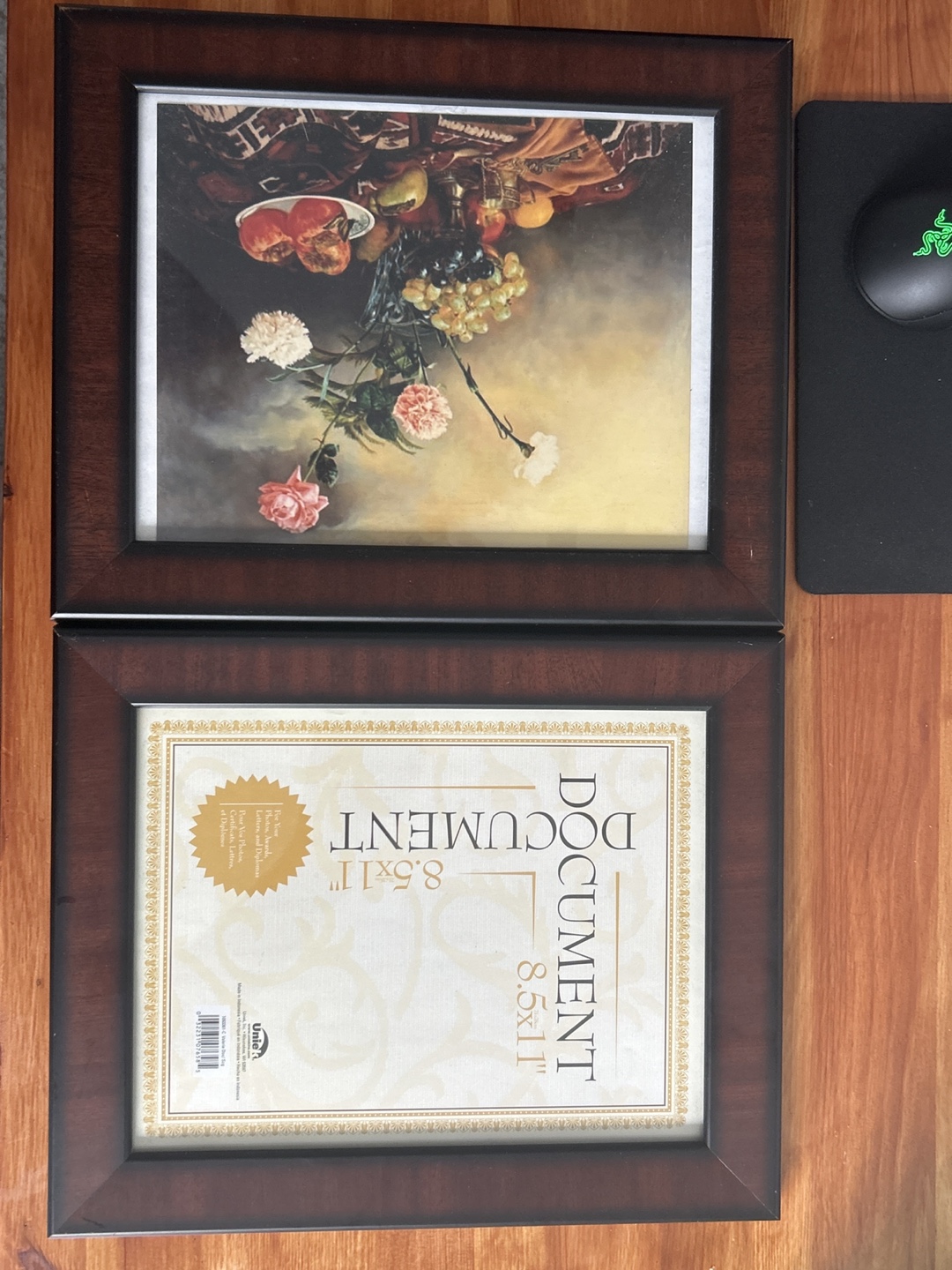 Two Wooden Picture/Document Frames #freecycle