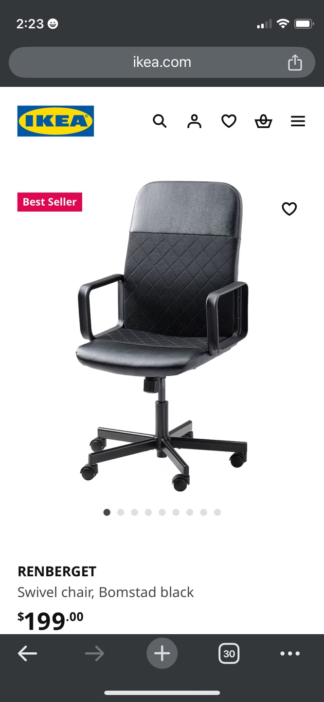Office chair - IKEA RENBERGET Swivel Chair