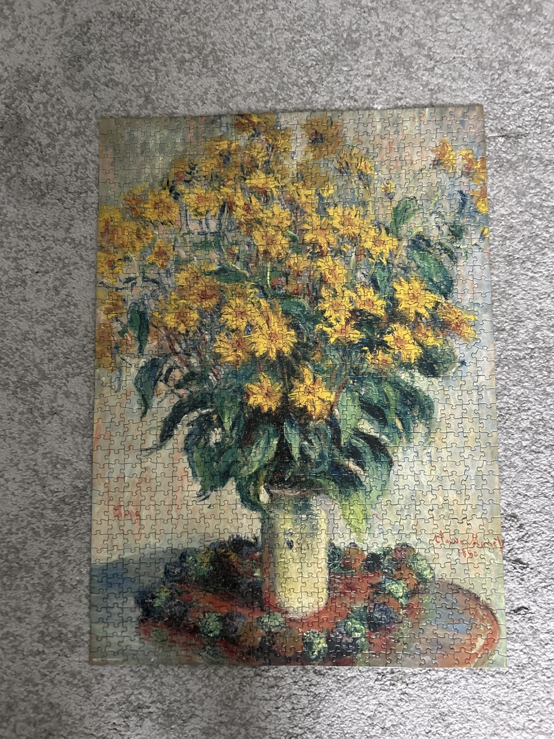 Completed Claude Monet Jigsaw Puzzle 1000 ps #freecycle