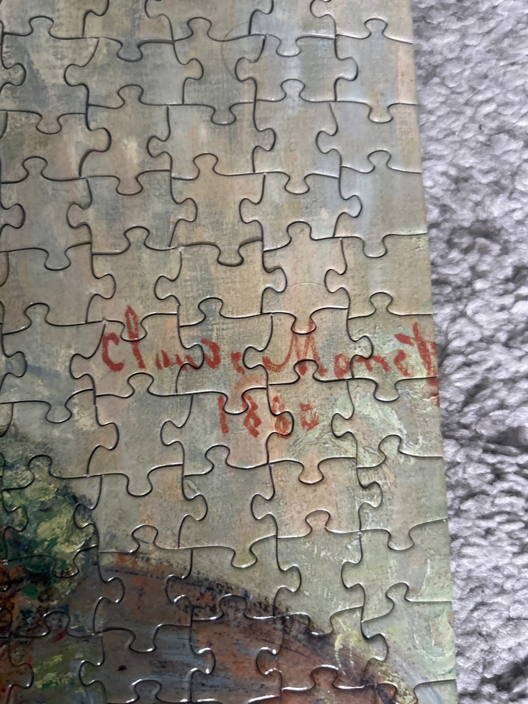Completed Claude Monet Jigsaw Puzzle 1000 ps #freecycle - photo 3