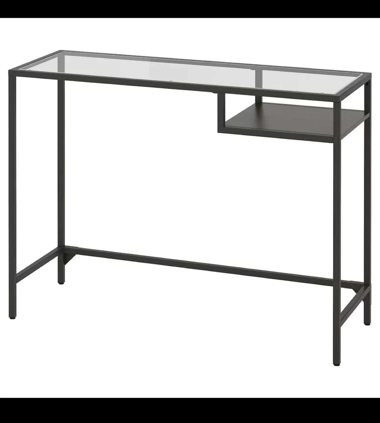 VITTSJO Glass Table, black-brown/glass - 2 units image indicator(2)