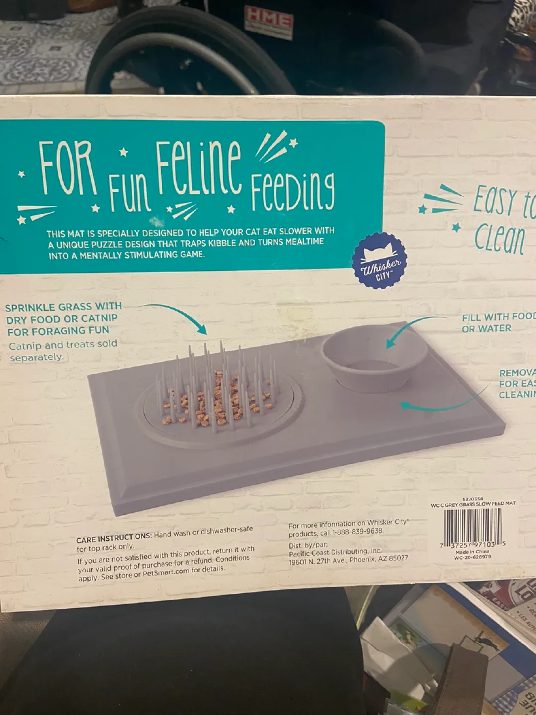 Whisker City Slow Feeder Mat with Bowl image indicator(2)