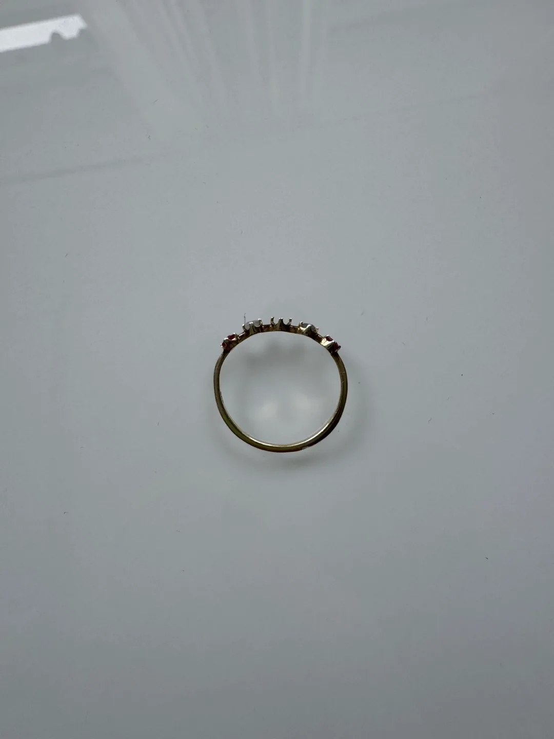 Delicate sterling silver Ring with Multicolored Gemstones image indicator(4)