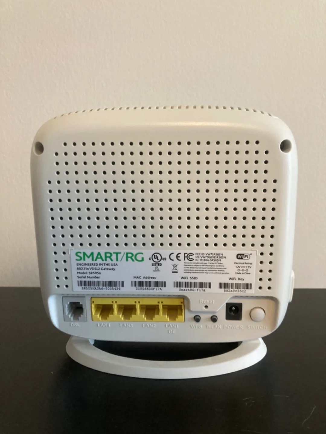 SMART RG DSL Modem Router image indicator(4)