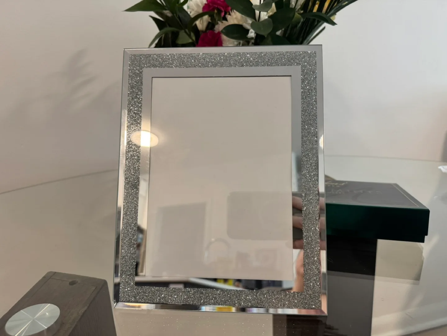 5 x 7 Silver Glitter Photo Frames (4 Pack) thumbnail