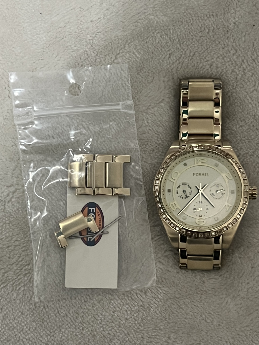 Fossil Women's Gold Tone Watch with Extra Links