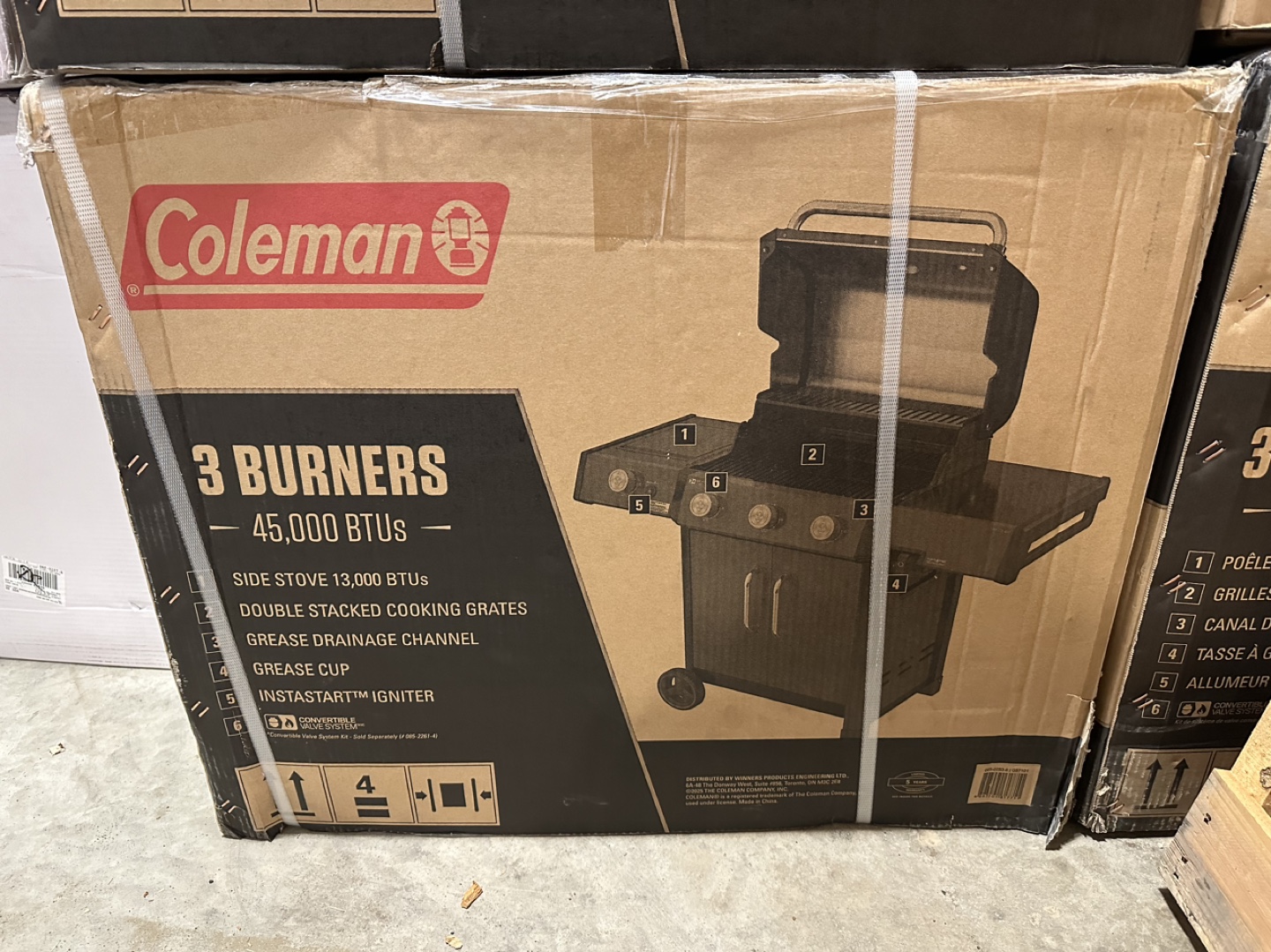 Coleman 3-Burner Propane BBQ Grill - 45,000 BTUs