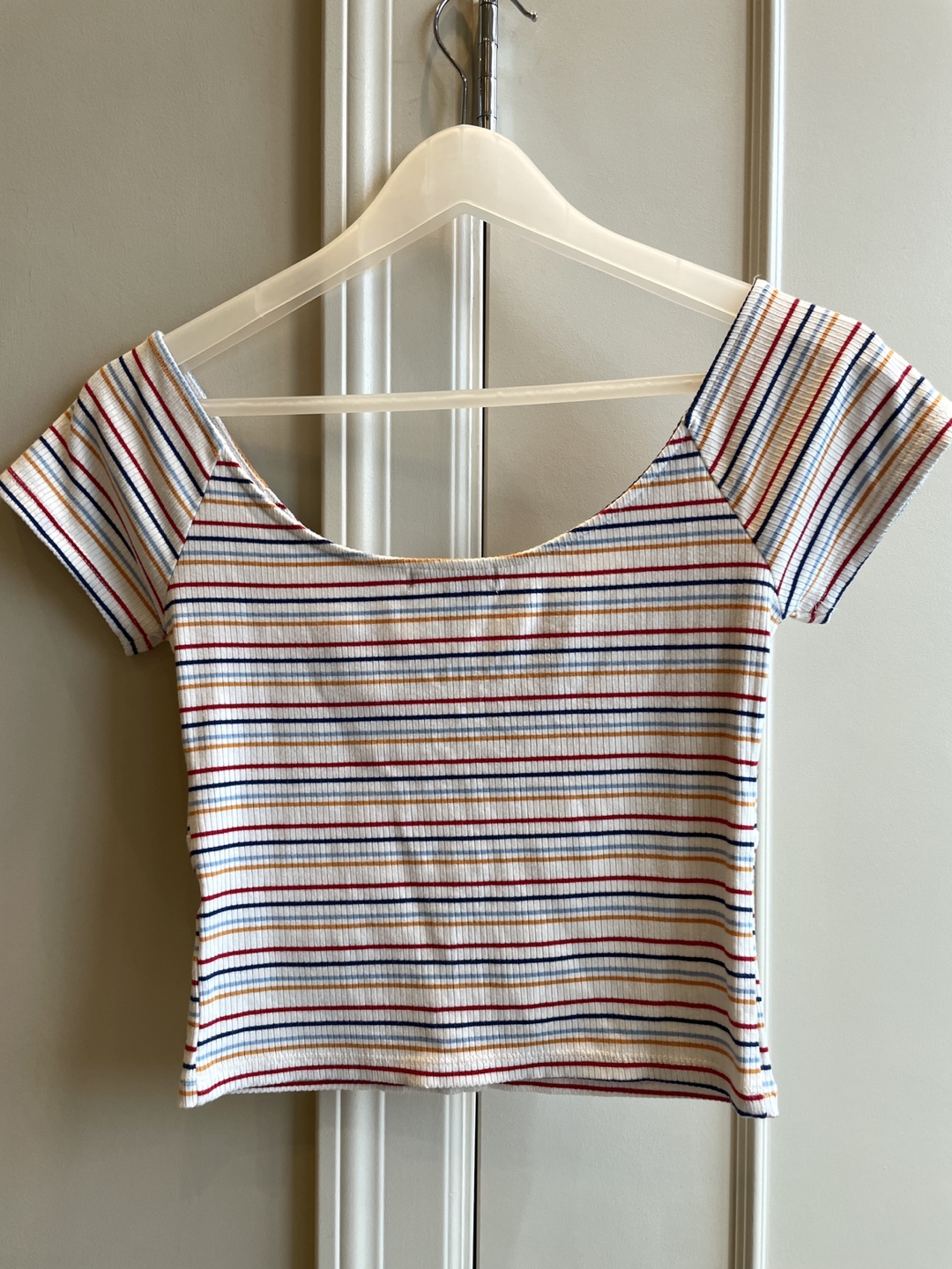 Forever 21 Multicoloured Striped Crop Top - photo 4