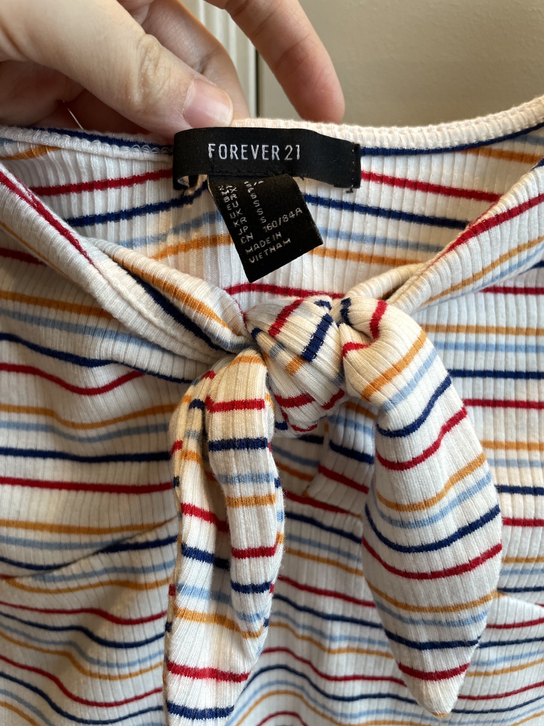 Forever 21 Multicoloured Striped Crop Top - photo 2