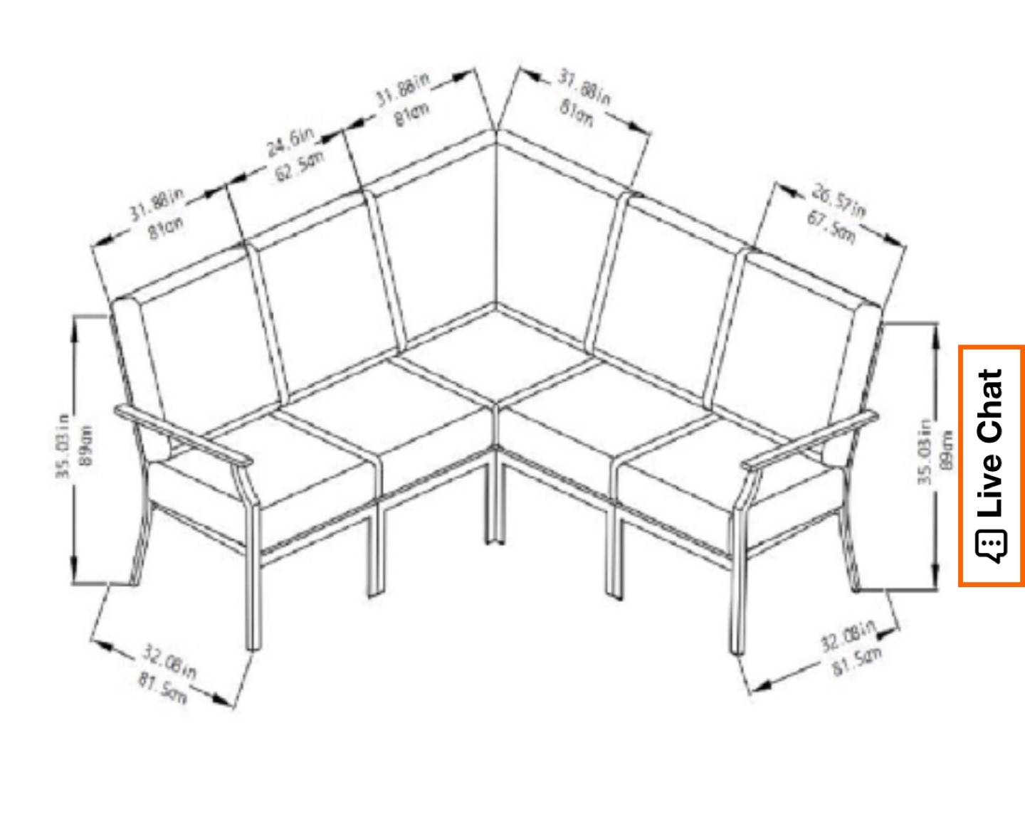 Outdoor Sectional Sofa - photo 4