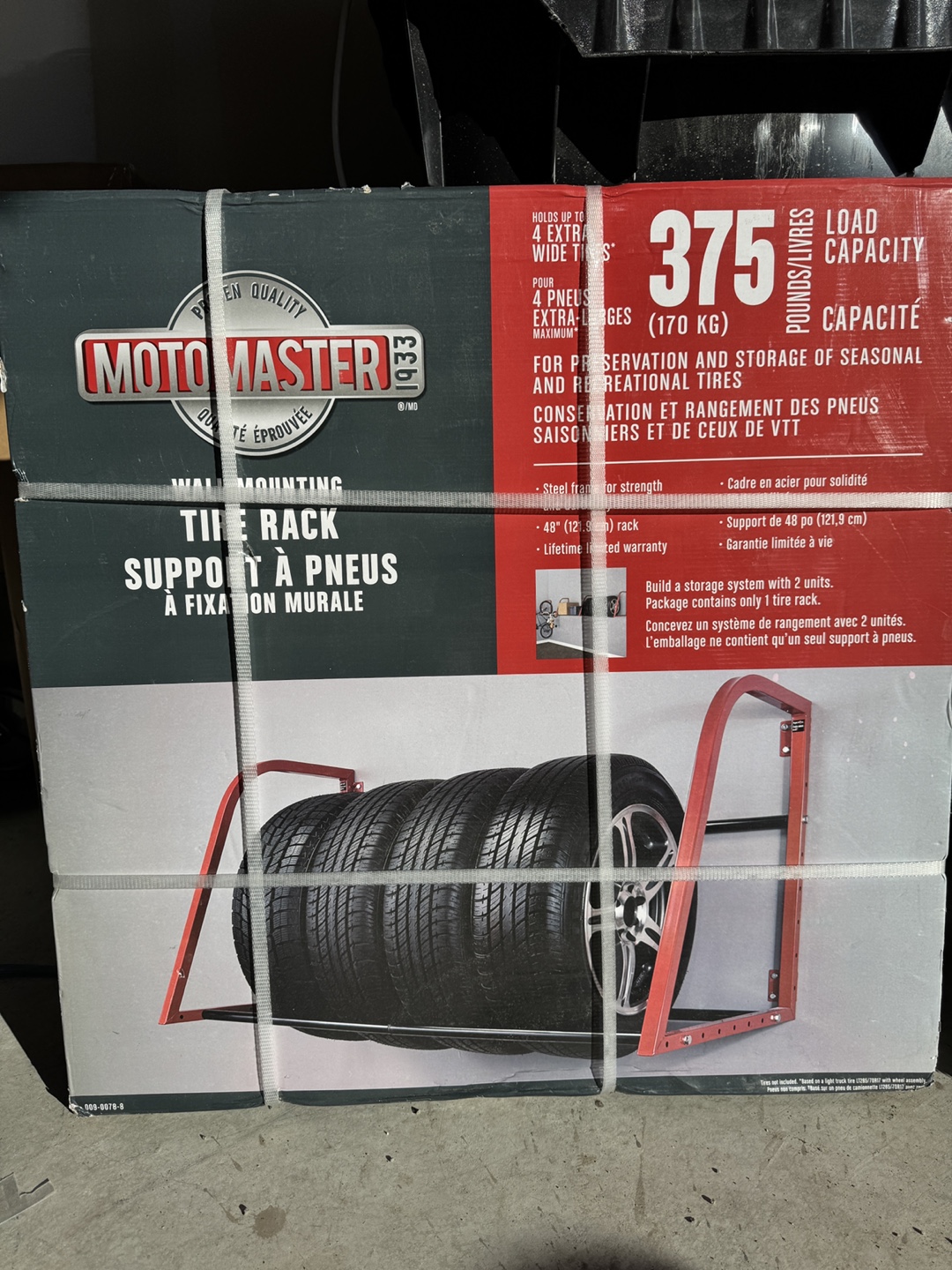 Wall Mount Tire Rack