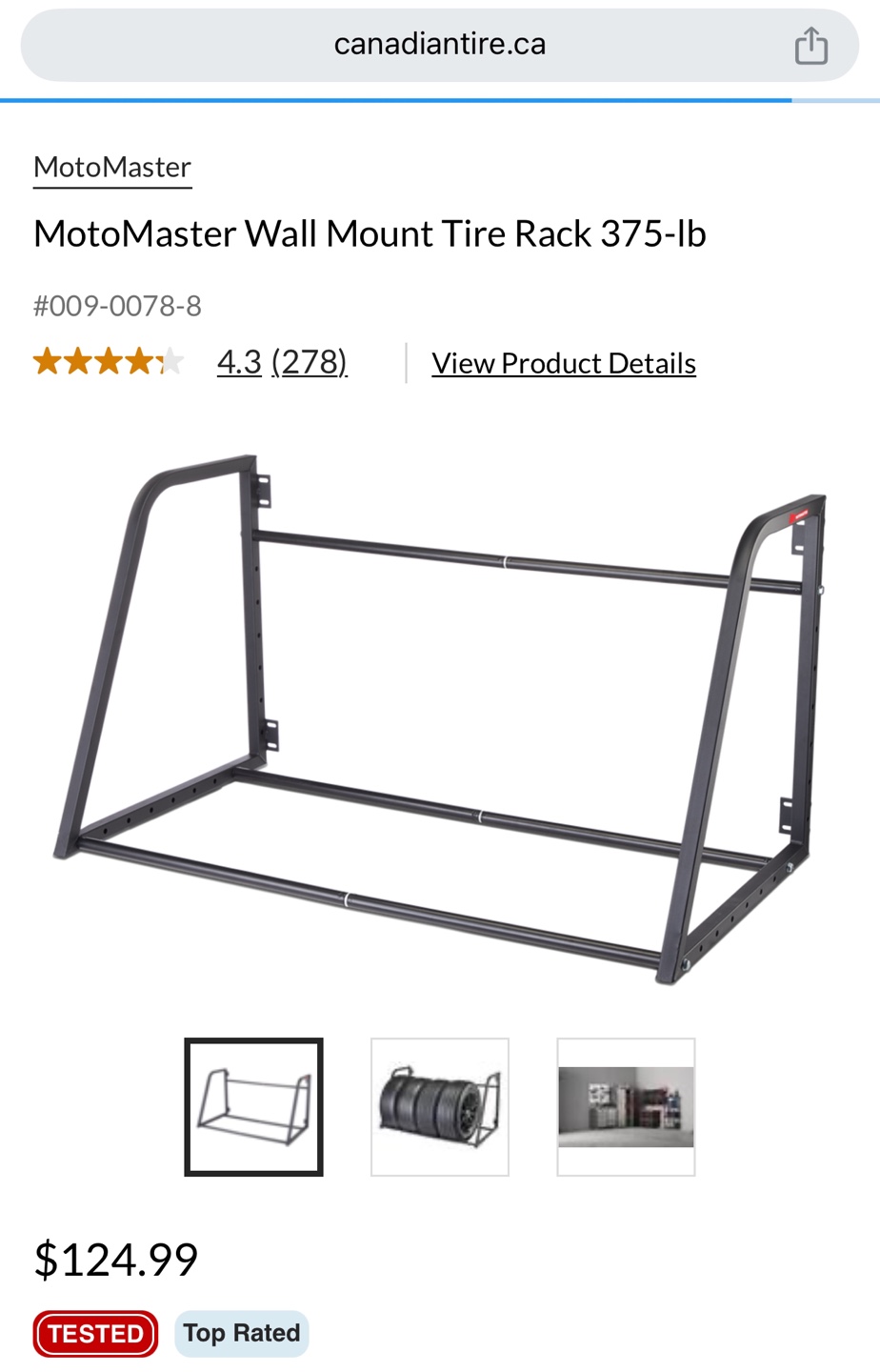 Wall Mount Tire Rack - photo 3