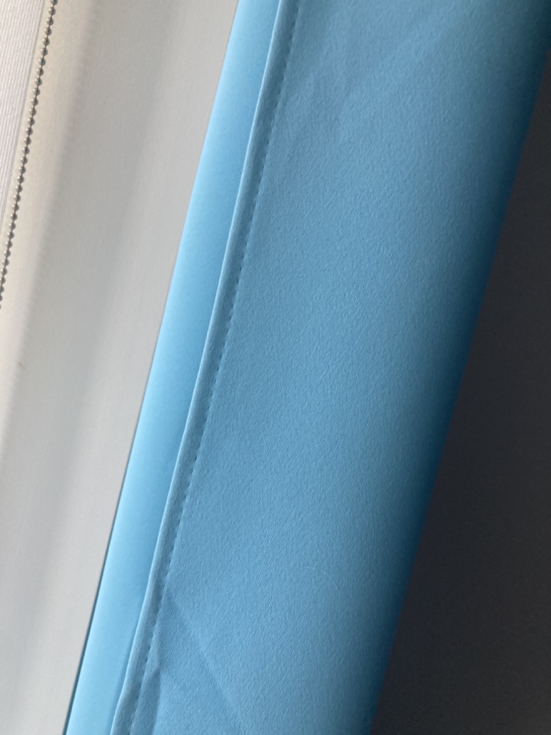 Light Teal Eyelet Curtains - Pair #freecycle - photo 2