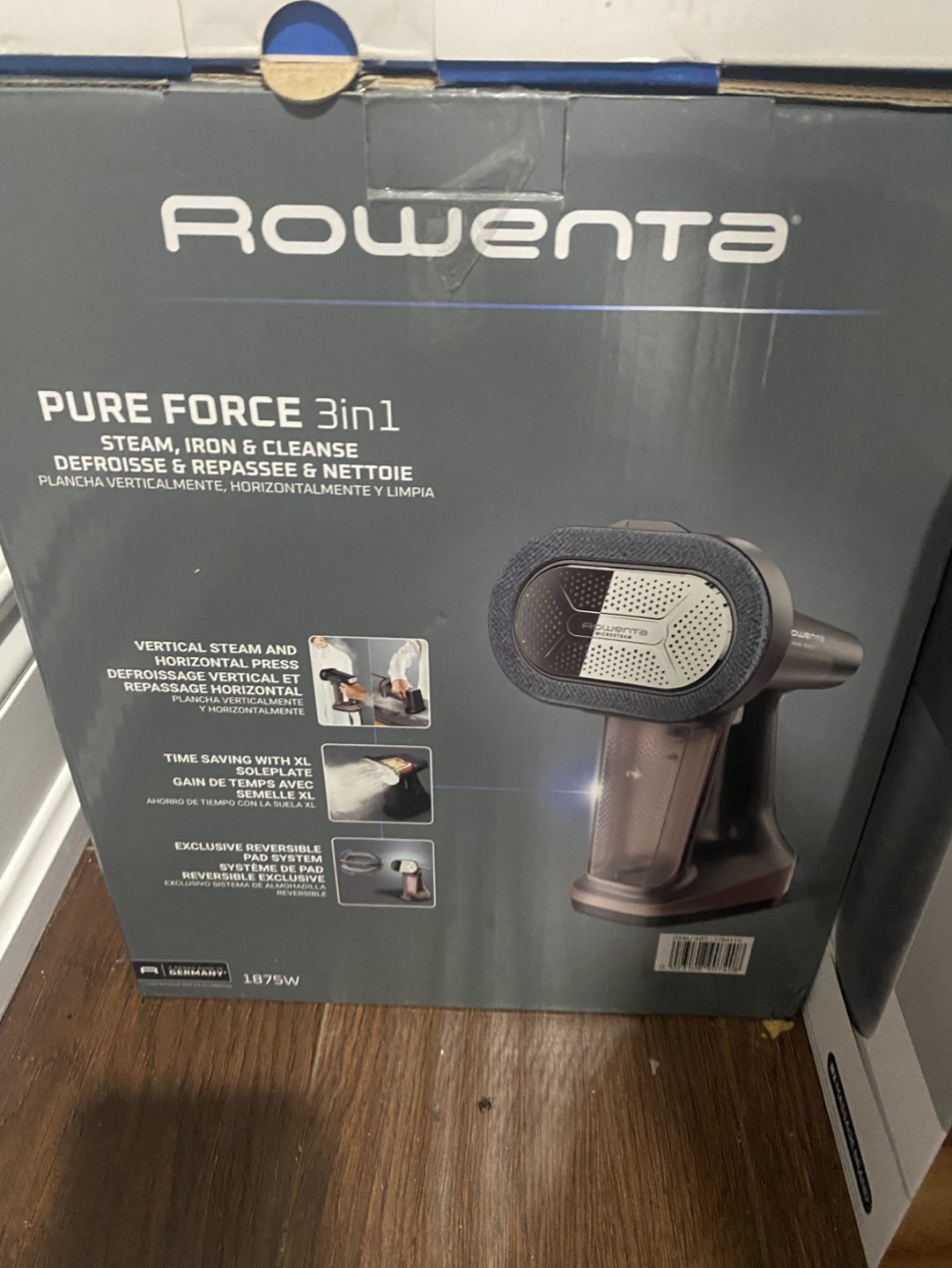 Rowenta Pure Force 3-in-1 Steam Iron & Cleaner