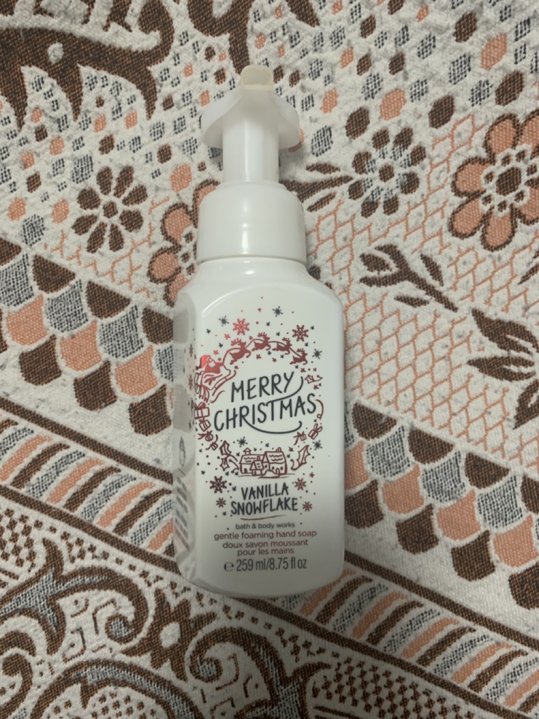 #freecycle Merry Christmas Vanilla Snowflake Foaming Hand Soap