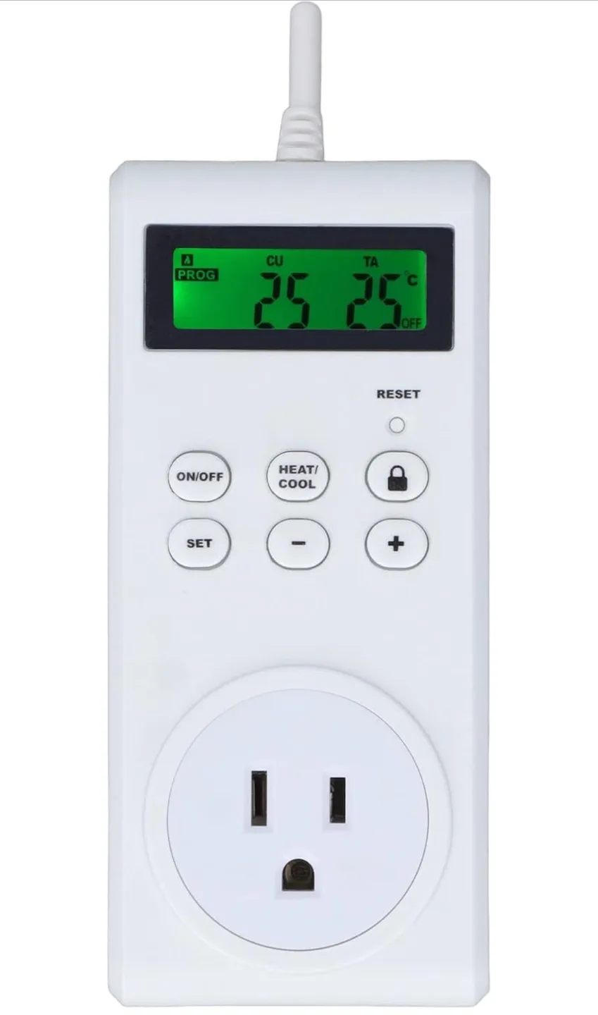 TS-3000 Plug in Thermostat - Temperature Controller thumbnail