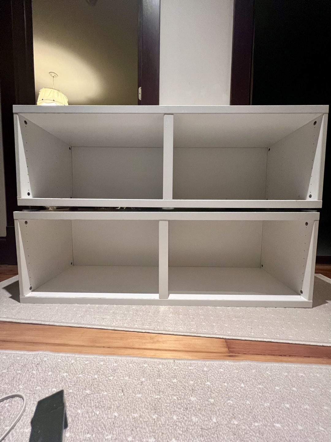 White Stackable Storage Units