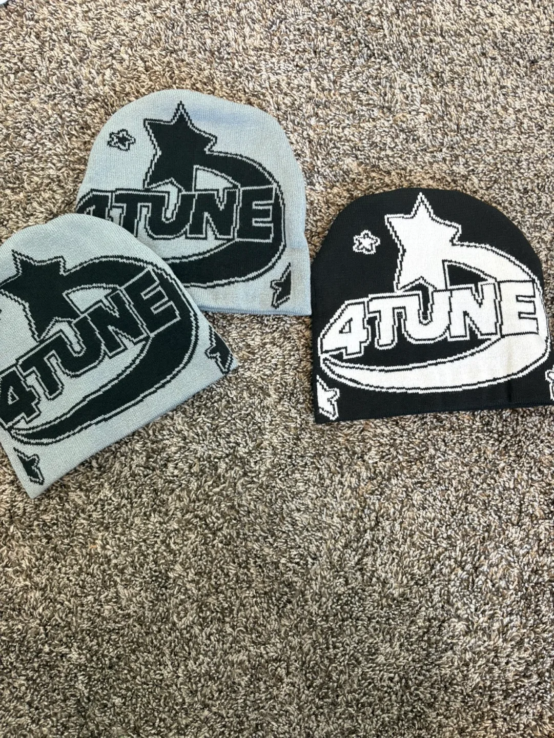 GRVTY Visions,4tune, and spider web Knit Beanies image indicator(3)