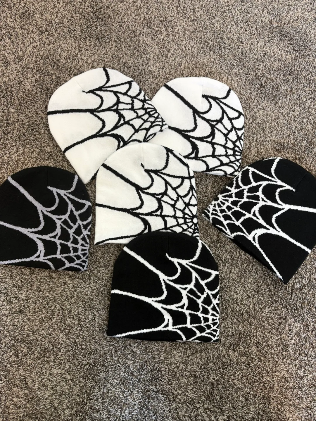 GRVTY Visions,4tune, and spider web Knit Beanies image indicator(5)