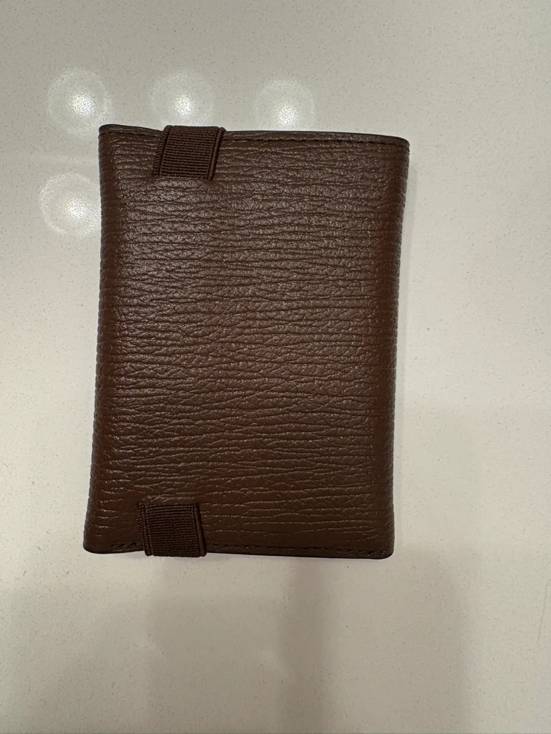Gucci Men's Brown Leather Trifold Wallet image indicator(2)