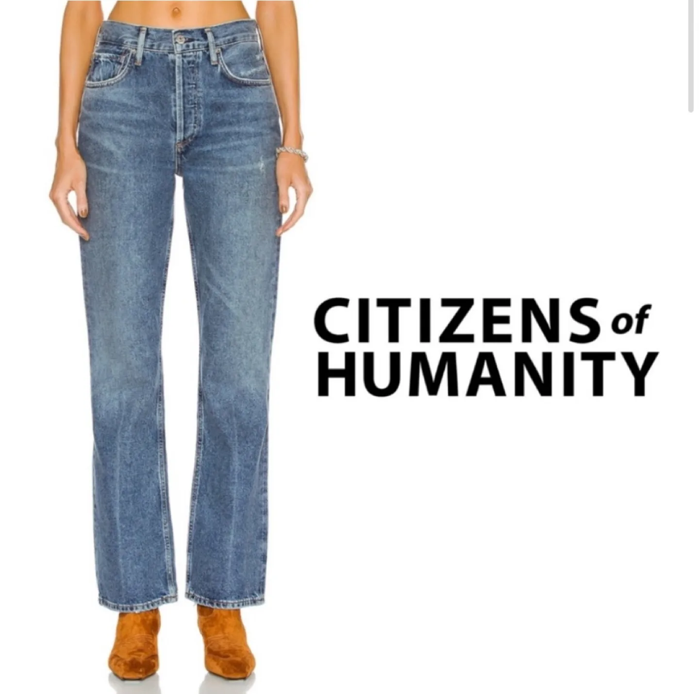 NWT Citizens of Humanity Libby Relaxed Bootcut Jeans in Big Sky thumbnail