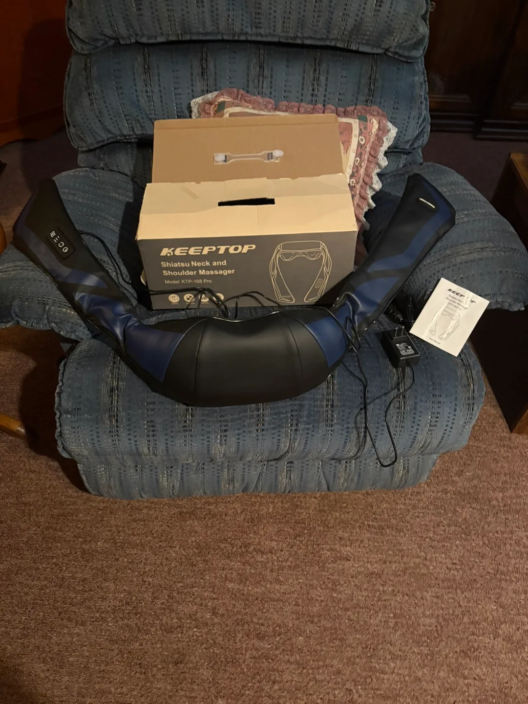 KEEPTOP Shiatsu Neck and Shoulder Massager - KTP-168 Pro image indicator(3)