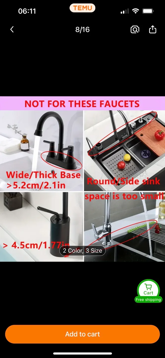 Large Silicone Faucet Drying Pad image indicator(5)