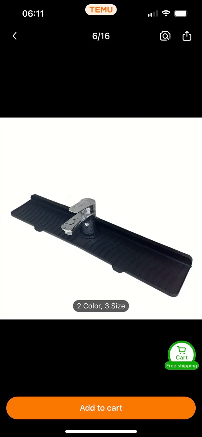 Large Silicone Faucet Drying Pad image indicator(4)