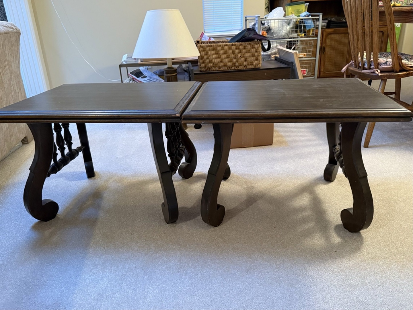 Vintage Mid-Century Modern Wood Side or End Tables x 2 - photo 2